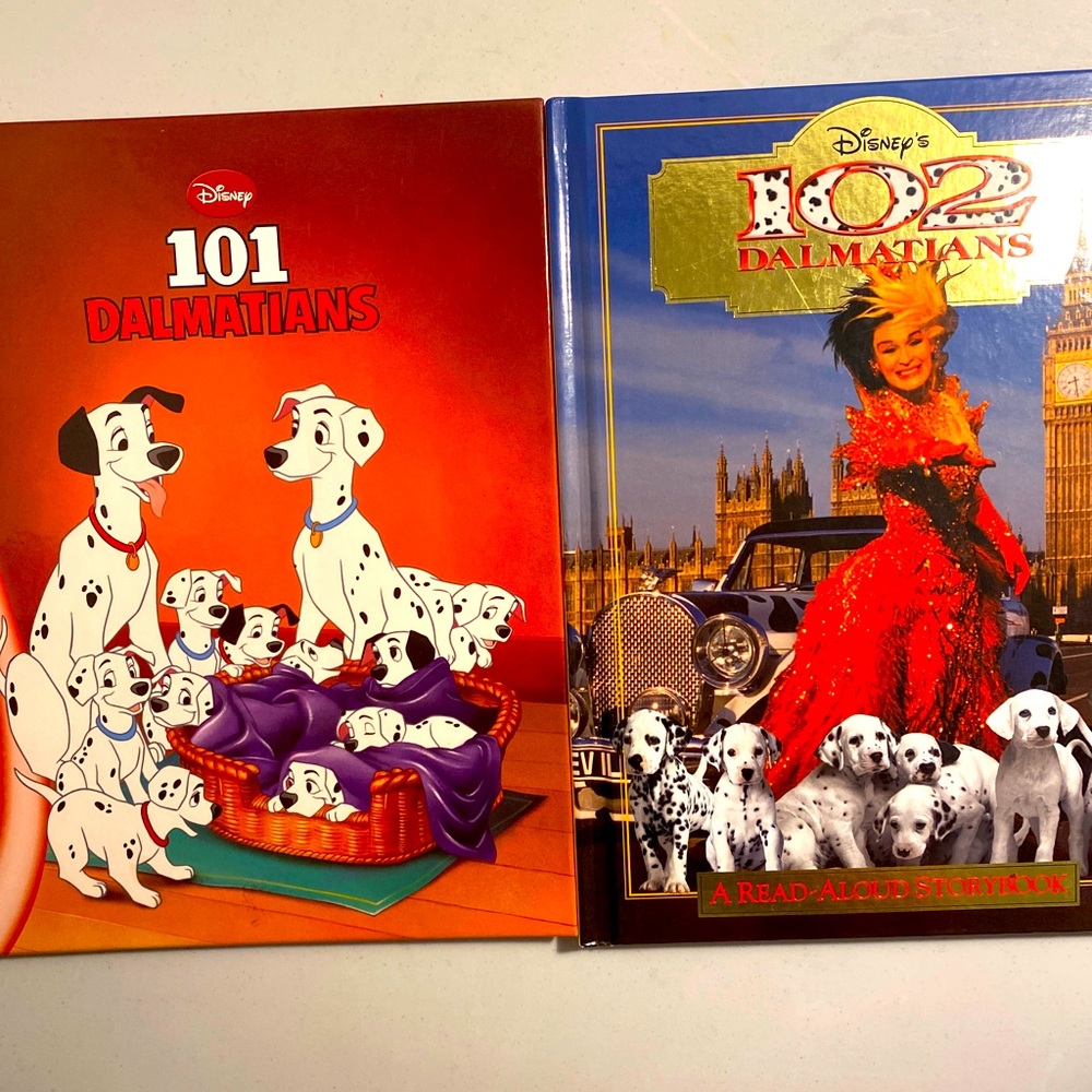 Disney 101 Dalmations & 102 Dalmations Hardcover Books Lot Of 2